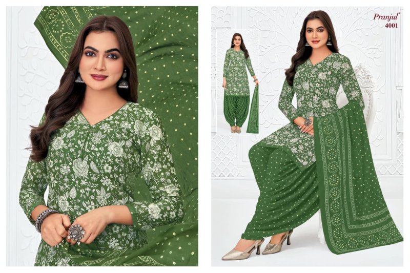 Priyanshi Vol 40 By Pranjul Printed Cotton Dress Material